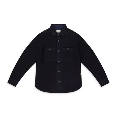 Aimé Leon Dore Navy Casentino Overshirt In Blue