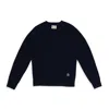 Aimé Leon Dore Navy Drake's Intarsia Knit Sweatshirt In Blue
