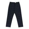 Aimé Leon Dore Navy Plaid Nylon Trousers In Blue