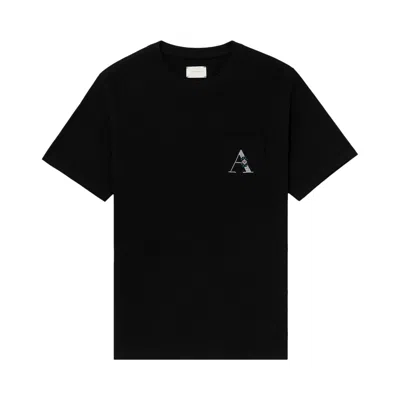 Pre-owned Aimé Leon Dore Needlepoint A Pocket Tee 'jet Black' | Men's Size Xxl