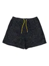 Aimé Leon Dore New Balance Printed Fleece Shorts In Black