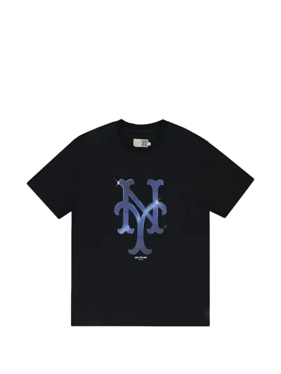 Aimé Leon Dore New York Mets Chrome-logo T-shirt In Black