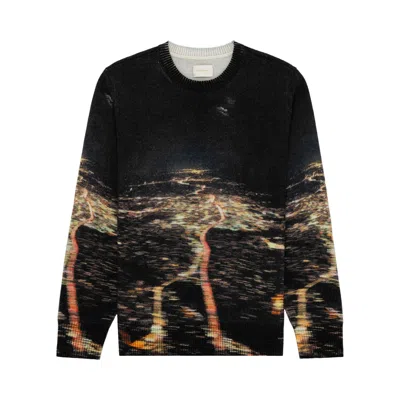 Pre-owned Aimé Leon Dore Nightscape Crewneck Sweater 'multicolor' | Multi-color | Men's Size Xl