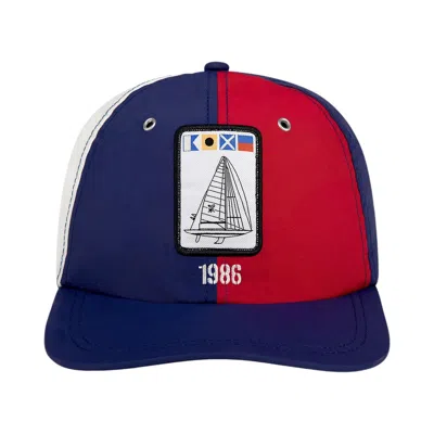 Pre-owned Aimé Leon Dore Nylon Deck Hat 'barbados Cherry/navy Peony' | Blue | Men's Size Onesize