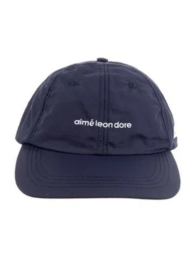 Pre-owned Aimé Leon Dore Nylon Logo Cap W/tags In Blue