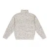 Aimé Leon Dore Off-white Marled Turtleneck Sweater In Gold