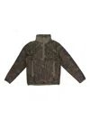 Aimé Leon Dore Khaki Paisley Half-zip Fleece Pullover In Green