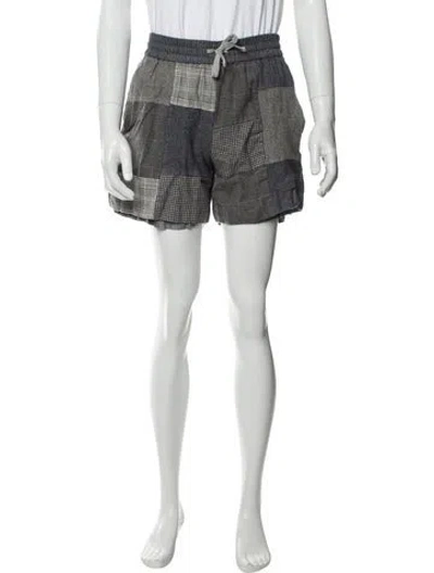 Pre-owned Aimé Leon Dore Patterned Jogger Shorts In Green