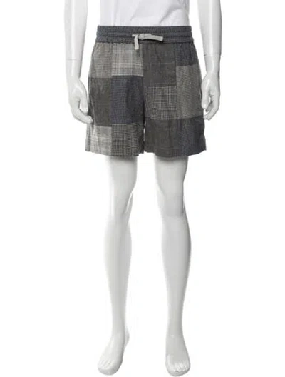 Pre-owned Aimé Leon Dore Patterned Jogger Shorts In Green