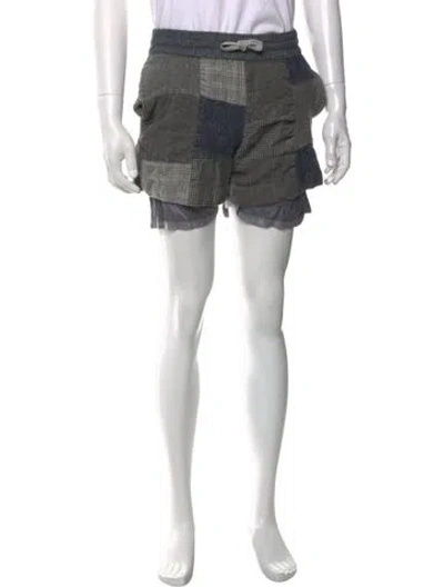 Pre-owned Aimé Leon Dore Patterned Jogger Shorts In Grey