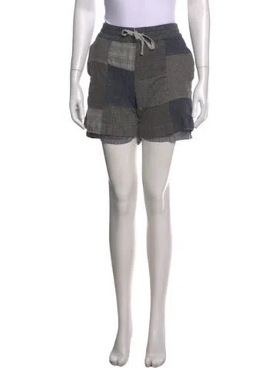 Pre-owned Aimé Leon Dore Patterned Mini Shorts In Grey