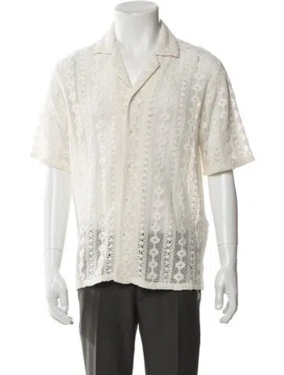 Pre-owned Aimé Leon Dore Patterned Short Sleeve Shirt In Neutral