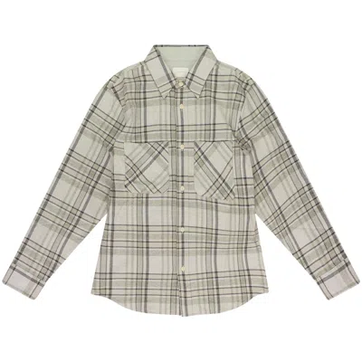 Pre-owned Aimé Leon Dore Plaid Cotton Button-down Shirt 'grey Plaid' | Men's Size Xs In Gray
