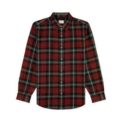 Pre-owned Aimé Leon Dore Plaid Overshirt 'red Plaid' | Men's Size L