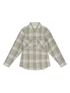 Aimé Leon Dore Gray Plaid Cotton Button-down Shirt In Gray
