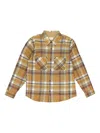Aimé Leon Dore Brown Plaid Cotton Button-down Shirt In Brown