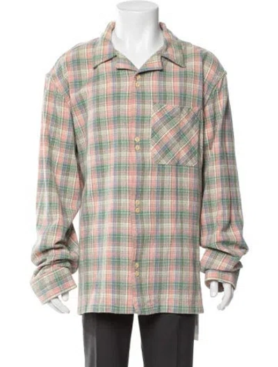 Pre-owned Aimé Leon Dore Plaid Print Long Sleeve Shirt In Neutral