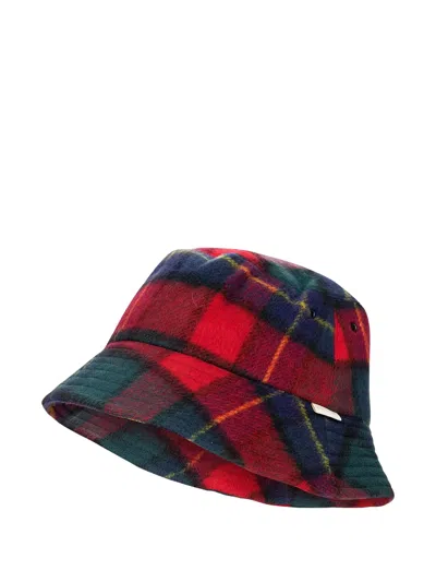 AIMÉ LEON DORE PLAID WOOL BUCKET HAT