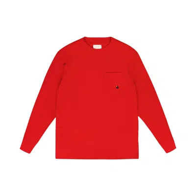 Pre-owned Aimé Leon Dore Pocket Logo Long-sleeve T-shirt 'red' | Men's Size M