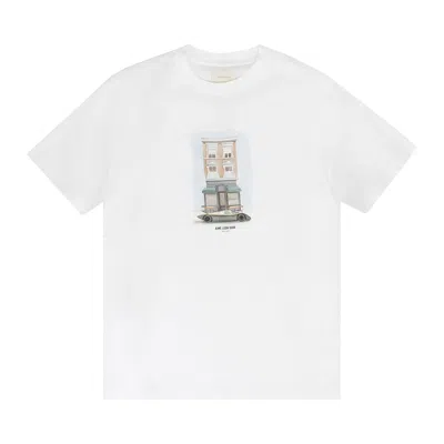 Pre-owned Aimé Leon Dore Porsche On Mulberry T-shirt 'white' | Men's Size Xs