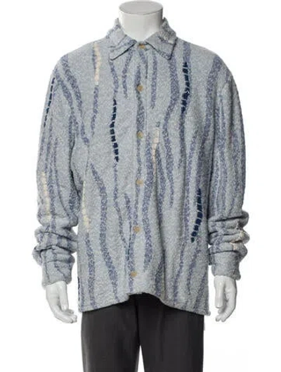 Pre-owned Aimé Leon Dore Printed Coat In Blue