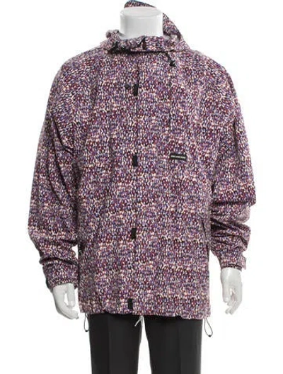 Pre-owned Aimé Leon Dore Printed Parka In Red