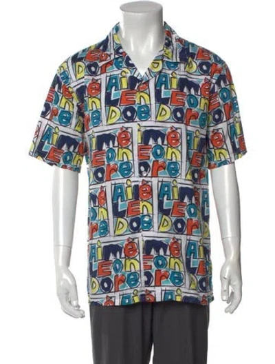 Pre-owned Aimé Leon Dore Printed Short Sleeve Shirt In Multi