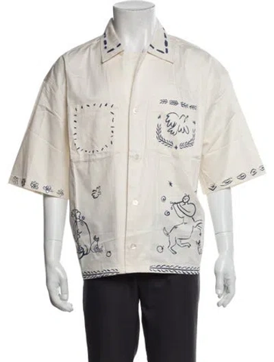 Pre-owned Aimé Leon Dore Printed Short Sleeve Shirt In Neutral