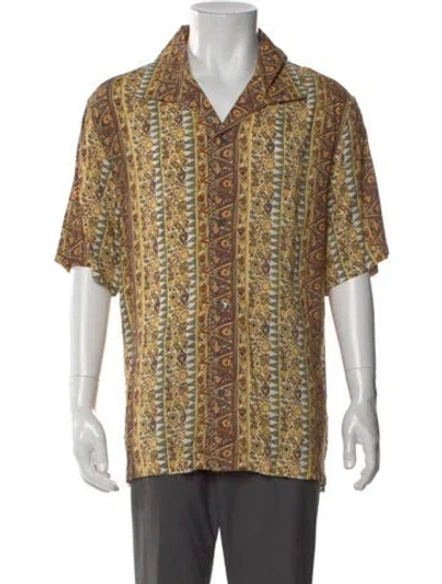 Pre-owned Aimé Leon Dore Printed Short Sleeve Shirt W/ Tags In Neutral