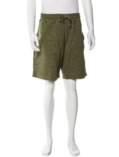 Pre-owned Aimé Leon Dore Printed Shorts In Green