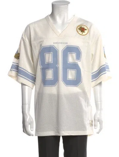 Pre-owned Aimé Leon Dore Printed V-neck T-shirt In Neutral