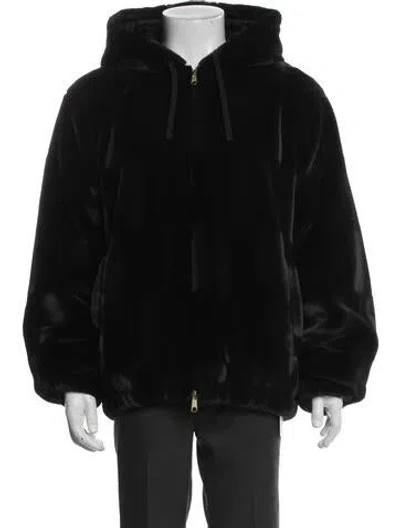 Pre-owned Aimé Leon Dore Puffer Coat In Black