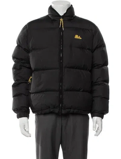Pre-owned Aimé Leon Dore Puffer Coat In Black