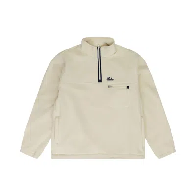 Pre-owned Aimé Leon Dore Quarter Zip Fleece Pullover 'bone White' | Men's Size L