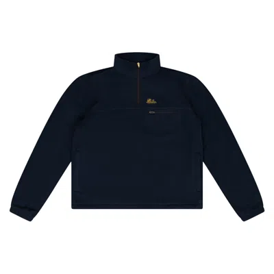 Pre-owned Aimé Leon Dore Quarter Zip Fleece Pullover 'navy Blazer' | Blue | Men's Size S