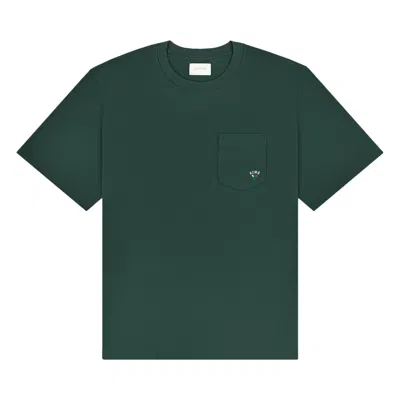 Pre-owned Aimé Leon Dore Queens Crest Pocket Tee 'pine Grove' | Green | Men's Size L