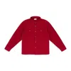 Aimé Leon Dore Red Cashmere Field Shirt In Red