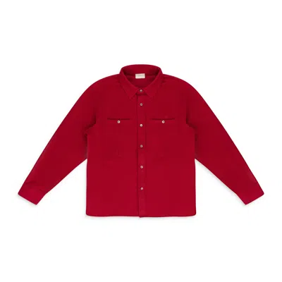 Aimé Leon Dore Red Cashmere Field Shirt