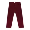 Aimé Leon Dore Red Garment Dyed Straight Fit Denim In Burgundy