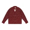 Aimé Leon Dore Red Long-sleeve Twill Button-down Shirt In Red