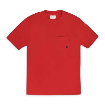 Aimé Leon Dore Red Red Crest Pocket T-shirt