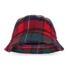 Aimé Leon Dore Red Wool Plaid Bucket Hat In Red