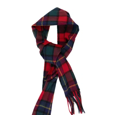 Aimé Leon Dore Red Wool Plaid Scarf