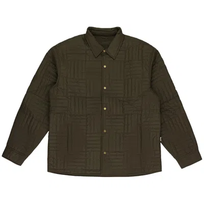 Pre-owned Aimé Leon Dore Reversible Filled Overshirt 'olive' | Green | Men's Size Xl