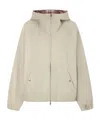 Aimé Leon Dore Hooded Reversible Checked Shell Jacket In Neutral