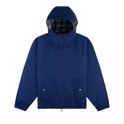 Pre-owned Aimé Leon Dore Reversible Madras Windbreaker 'oceana' | Blue | Men's Size L