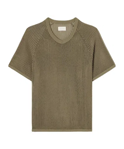 Aimé Leon Dore Ribbed Cotton-blend T-shirt In Green