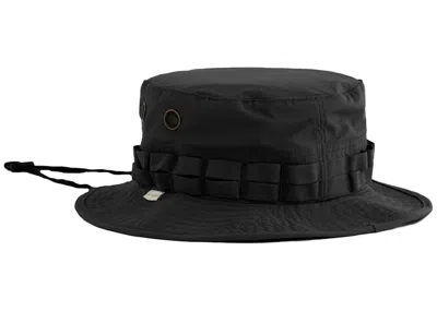 Pre-owned Aimé Leon Dore Ripstop Nylon Bucket Hat In Black