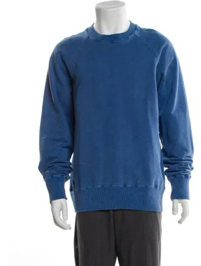 Pre-owned Aimé Leon Dore Scoop Neck Long Sleeve Sweatshirt In Blue