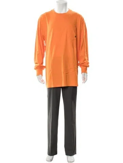 Pre-owned Aimé Leon Dore Scoop Neck Long Sleeve T-shirt In Orange